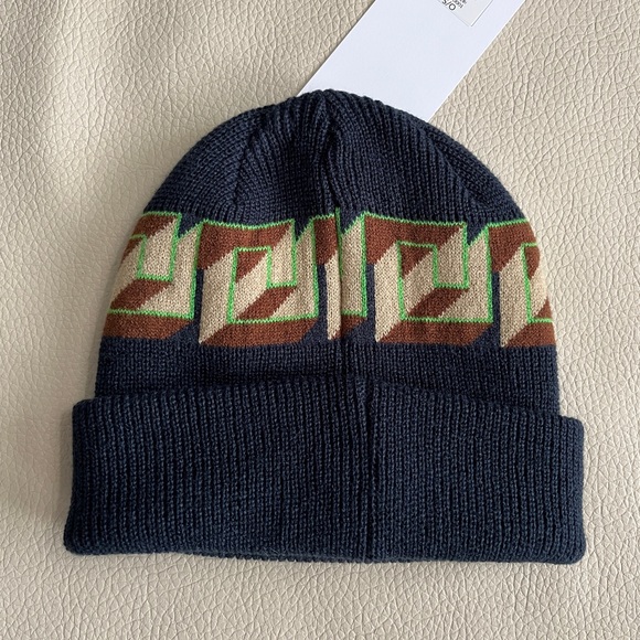 NWT - Obey Adult Hathoric Moonlit Ocean Navy Beanie - Picture 3 of 5